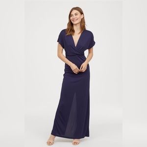 H&M Long Draped Dress